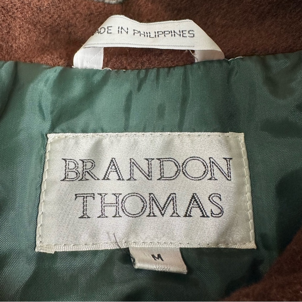 Brandon Thomas Men’s Vintage Suede Leather and Wool Jacket. Size Medium - Picture 7 of 7